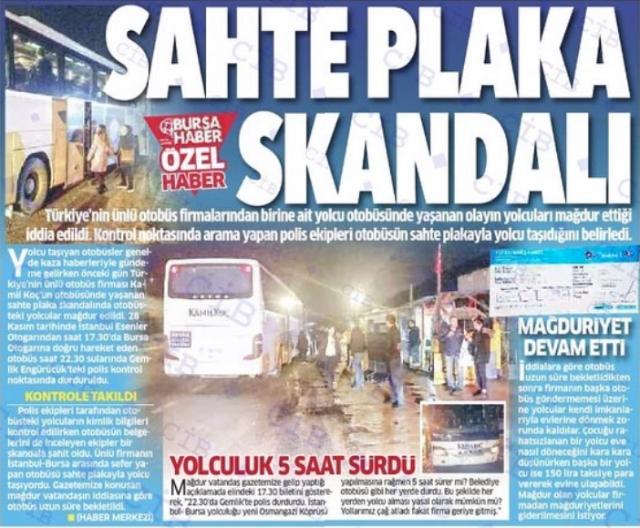 Sahte Plaka İle Yolcu Taşımışlar…